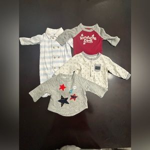 Bundle: x1 Calvin Klein, x2 Baby Gap, x1 Edge Hill  0-3 Months